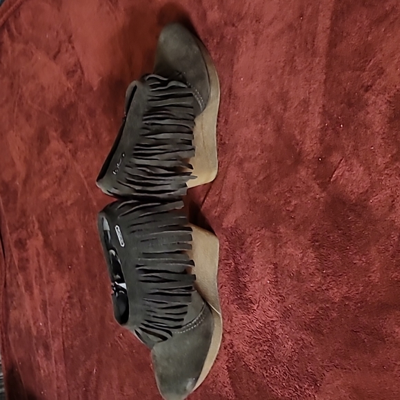 Diesel wedges with dangling leather, size 10 - Picture 5 of 5